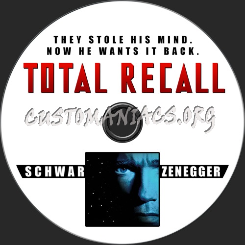 Total Recall dvd label