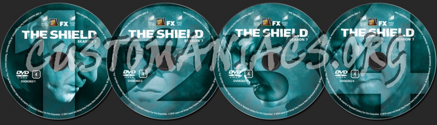 The Shield Season 7 dvd label