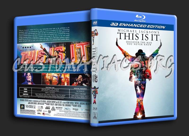 This Is It 3D blu-ray cover