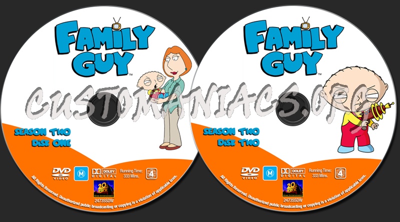 Family Guy - Season 2 dvd label