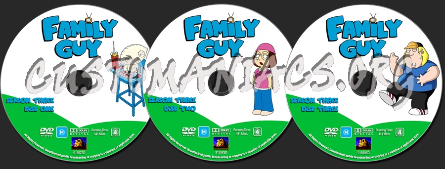 Family Guy - Season 3 dvd label