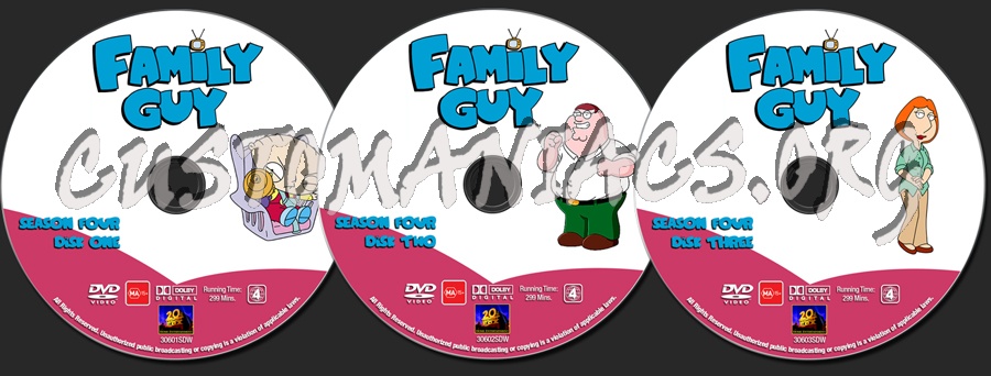 Family Guy - Season 4 dvd label