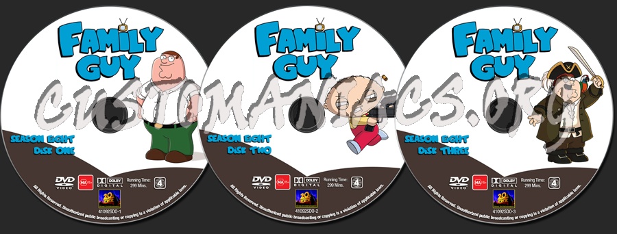 Family Guy - Season 8 dvd label