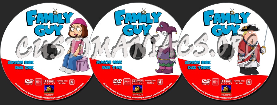 Family Guy - Season 9 dvd label