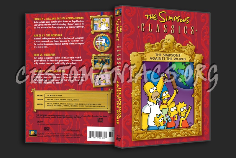 The Simpsons Against the World dvd cover