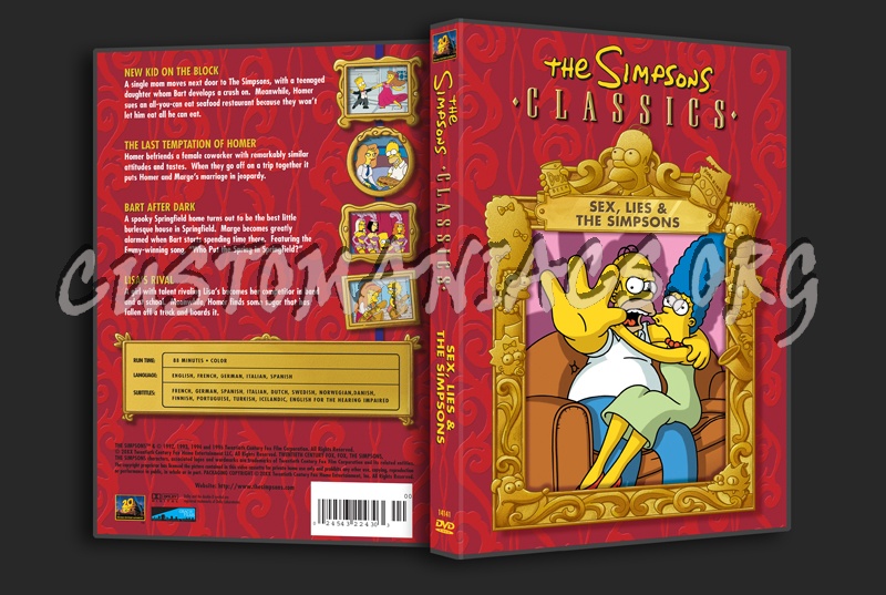 The Simpsons: Sex, Lies & The Simpsons dvd cover