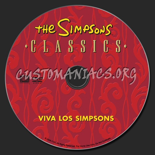 The Simpsons: Viva Los Simpsons dvd label