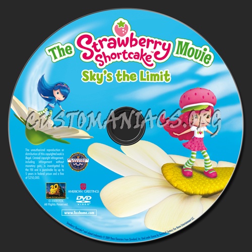 The Strawberry Shortcake Movie Sky's the Limit dvd label