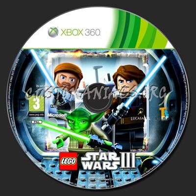 LEGO Star Wars 3 dvd label