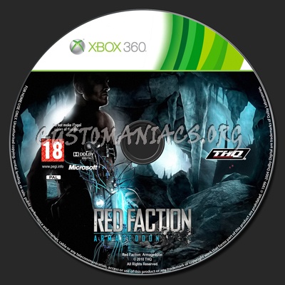 Red Faction Armageddon dvd label