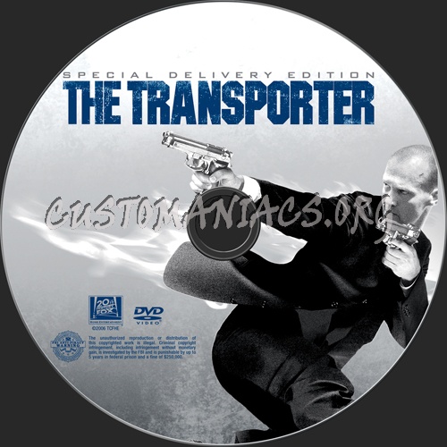 The Transporter dvd label