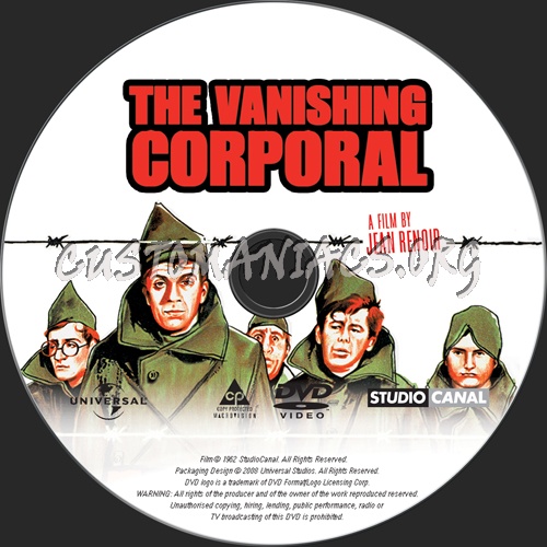 The Vanishing Corporal dvd label