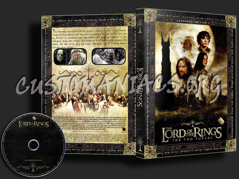 LOTR : The Two Towers Extended dvd cover