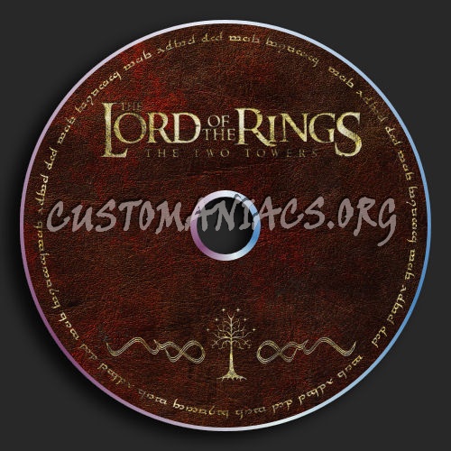 LOTR : The Two Towers dvd label