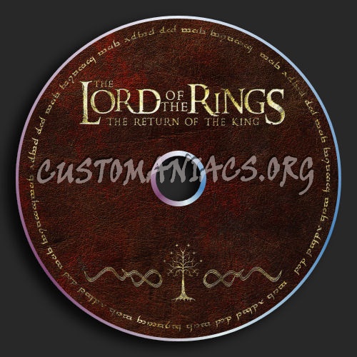 LOTR : The Return of the King dvd label