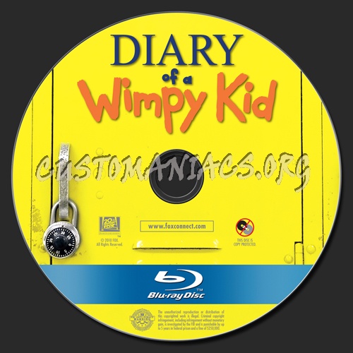 Diary Of A Wimpy Kid blu-ray label