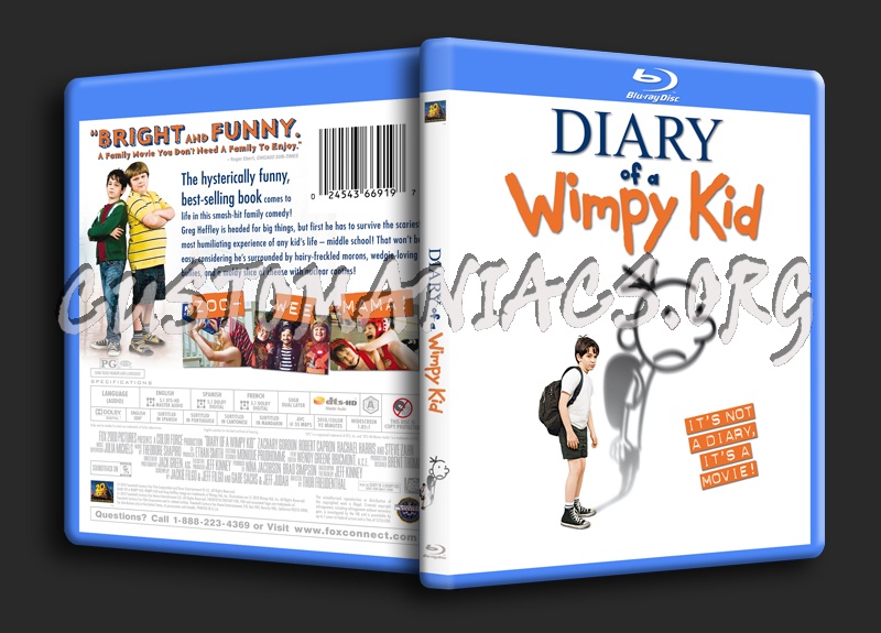 Diary Of A Wimpy Kid blu-ray cover