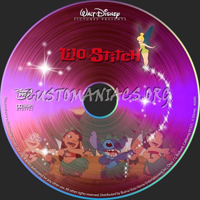 Lilo and Stitch dvd label