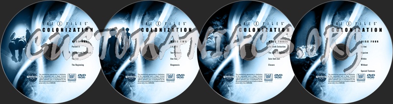 The X-Files Colonization dvd label