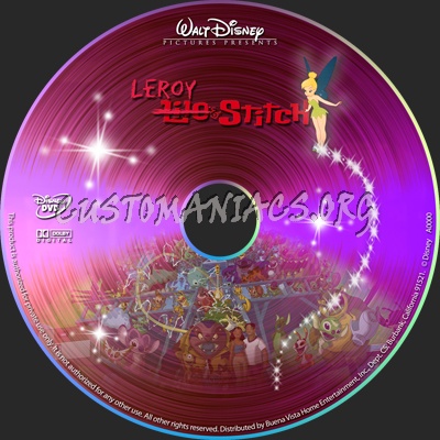 Leroy and Stitch dvd label