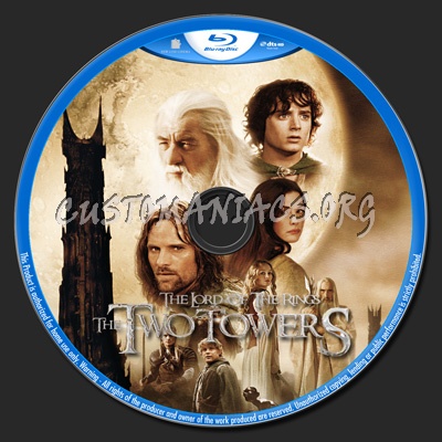 The Lord Of The Rings  The Two Towers blu-ray label