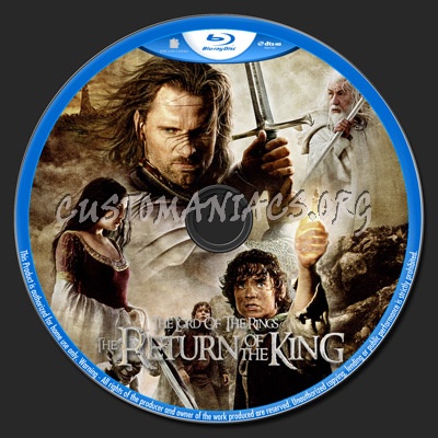 The Lord Of The Rings The Return of the King blu-ray label