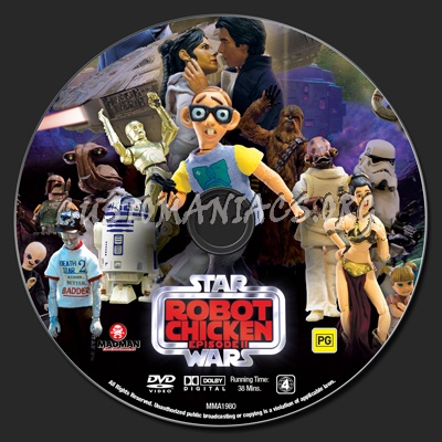 Robot Chicken Star Wars - Episode 2 dvd label