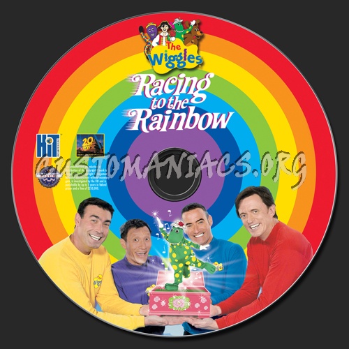 The Wiggles Racing to the Rainbow dvd label