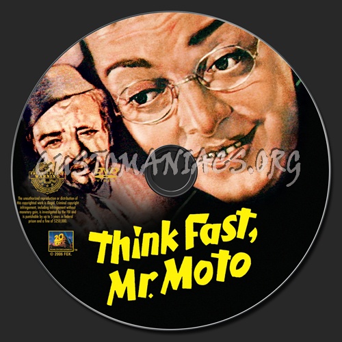 Think Fast, Mr. Moto dvd label