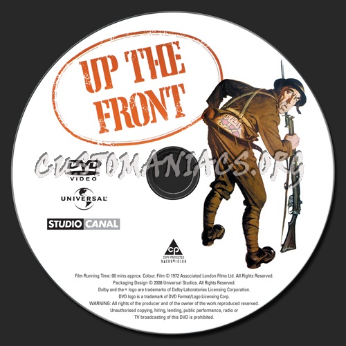 Up the Front dvd label