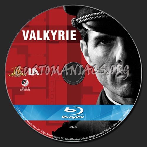 Valkyrie blu-ray label