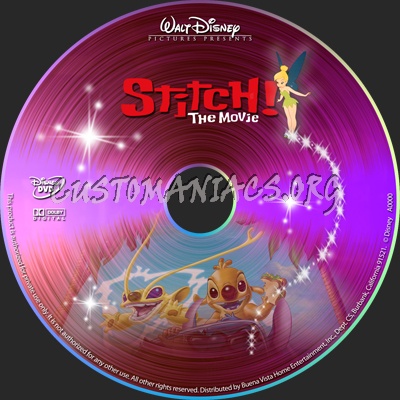 Stitch the Movie dvd label