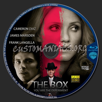 The Box blu-ray label