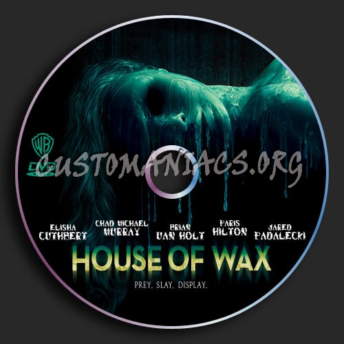 House Of Wax dvd label