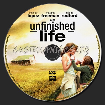 An Unfinished Life dvd label