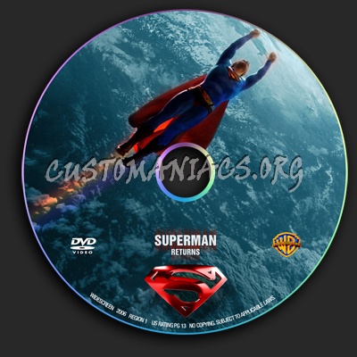 Superman Returns dvd label