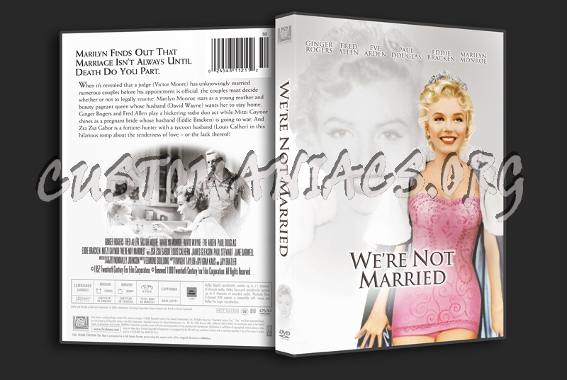 We're Not Married dvd cover