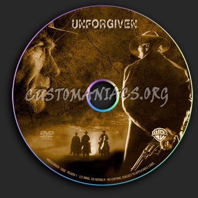 Unforgiven dvd label