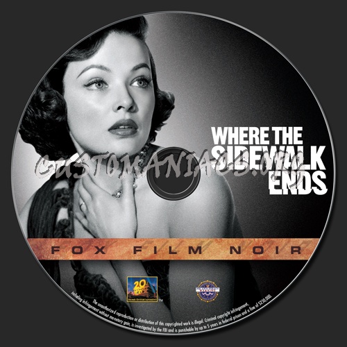 Where the Sidewalk Ends dvd label