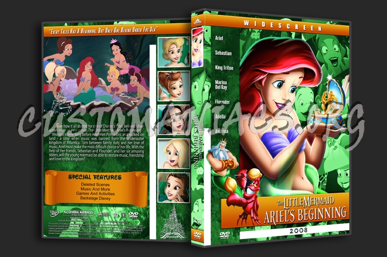 The Little Mermaid Ariel's Beginning - 2008 dvd cover