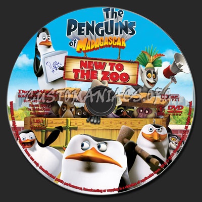 The Penguins Of Madagascar - New To The Zoo dvd label