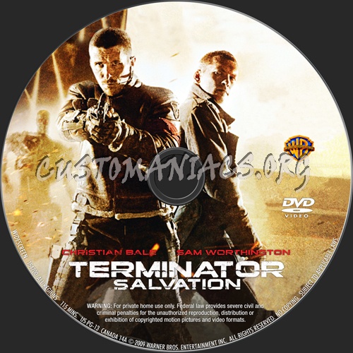 Terminator Salvation dvd label