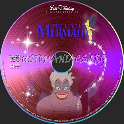 Little Mermaid dvd label