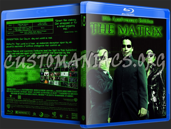 The Matrix blu-ray cover