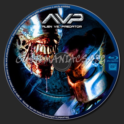 Alien vs. Predator blu-ray label