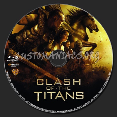 Clash of the Titans blu-ray label