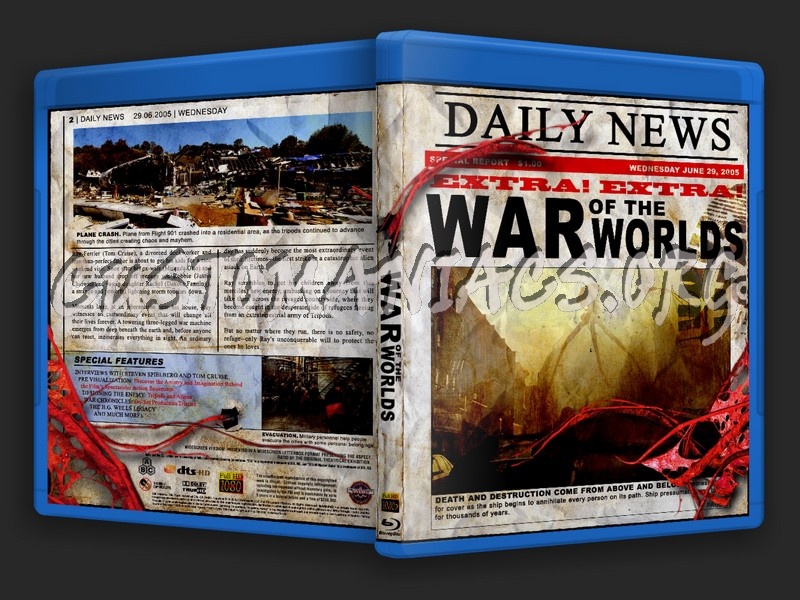 War of the Worlds blu-ray cover