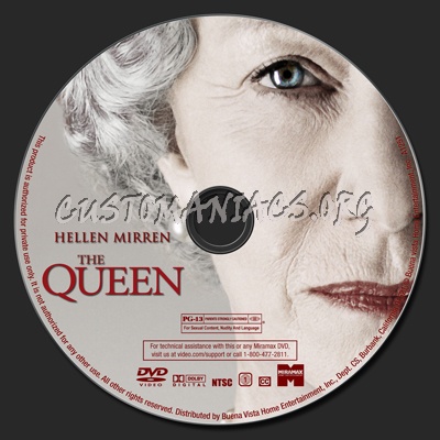 The Queen dvd label