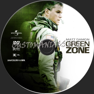 Green Zone dvd label