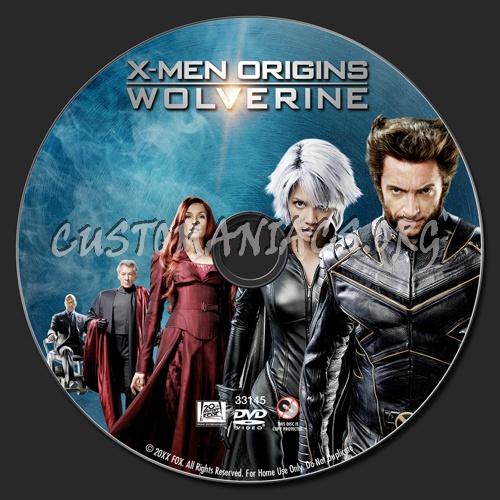 X-Men Origins Wolverine dvd label